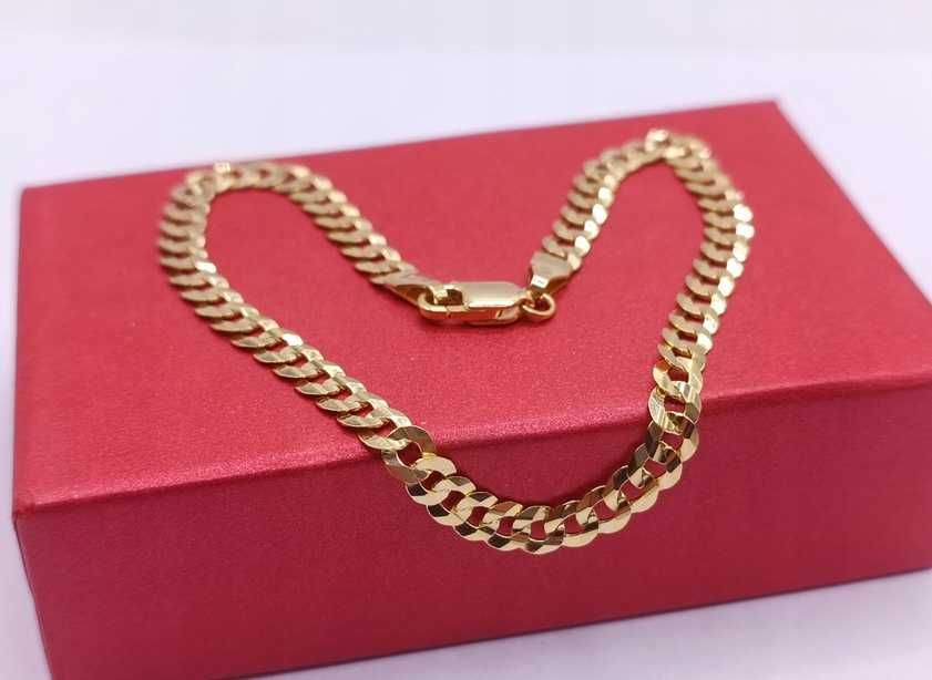 Złota Bransoletka Bransoleta Splot Pancerka 20,5 PR.585 14K 744/09/25s