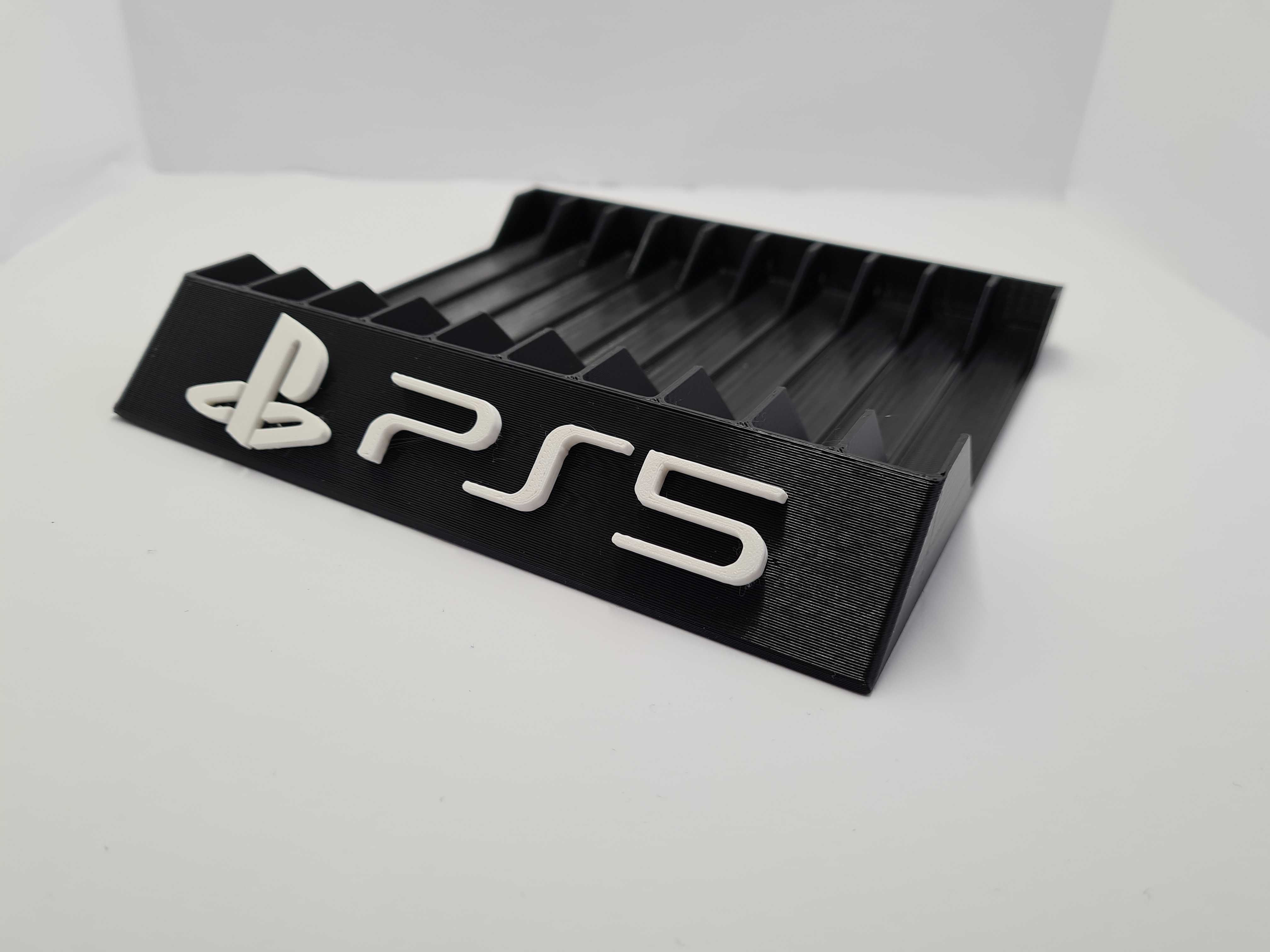 Stojak podstawka na gry PS5 10 slotów, czarny