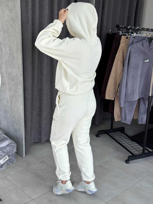 НА ЗИМУ! Теплий костюм з куліскою S-XXL шоколад мокко чорний капучино