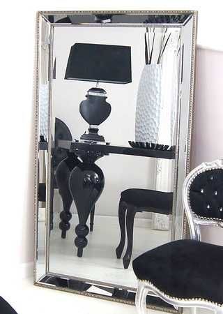 Lustro w lustrzanej ramie, szlifowane fazą, 84x144cm