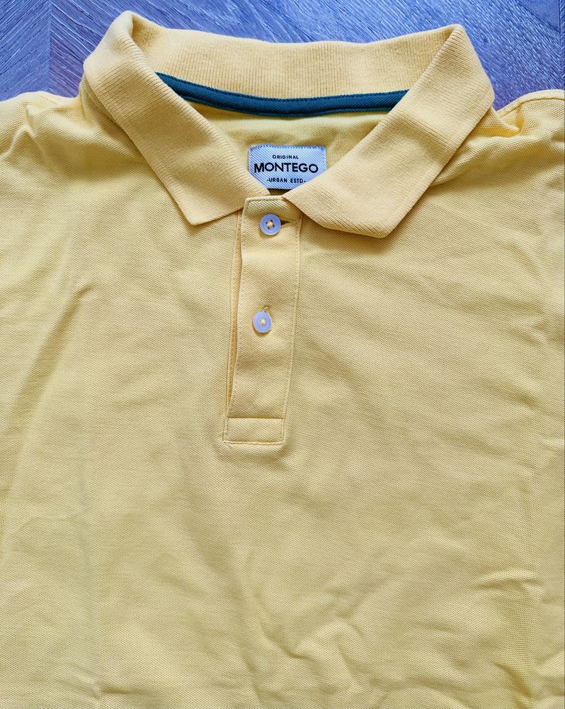 Montego żółta polówka polo M