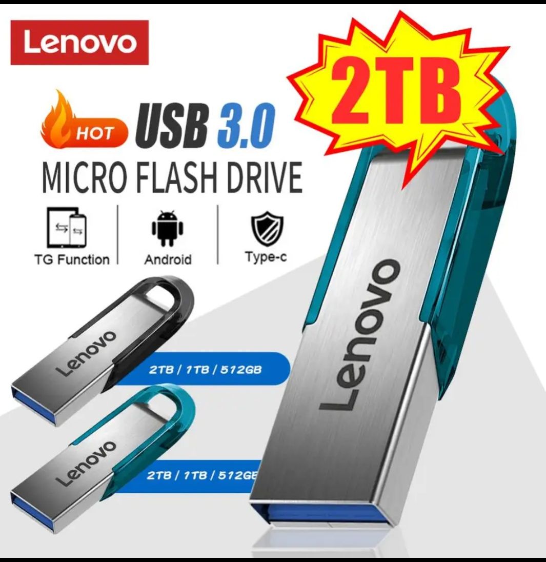 USB 3.0 флешка Lenovo Metal 1TB