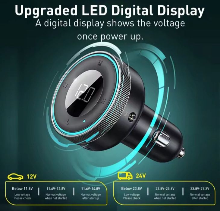 Модулятор Baseus Enjoy Car Wireless Mp3 Charger