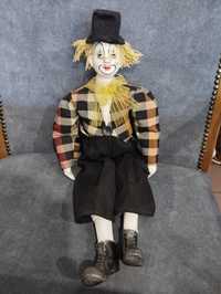 Marionetka duży klaun porcelanowy węgierski Mahagani