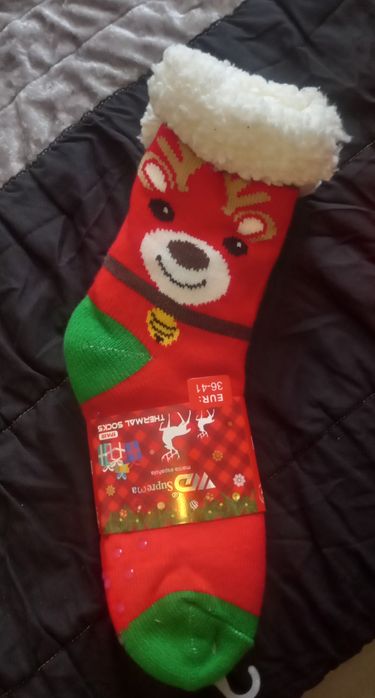 Novo Meias de Natal/Inverno Tamanho 36-41