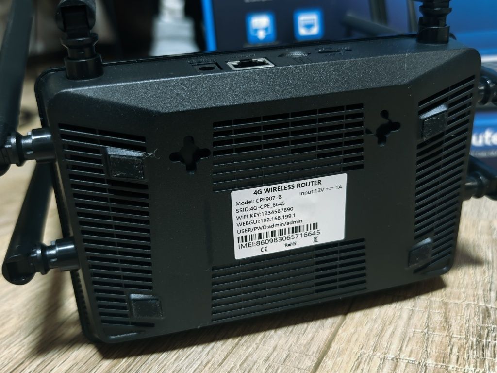 4G Роутер на сім карті з акумулятором 5200ah маршрутизатор 150mb