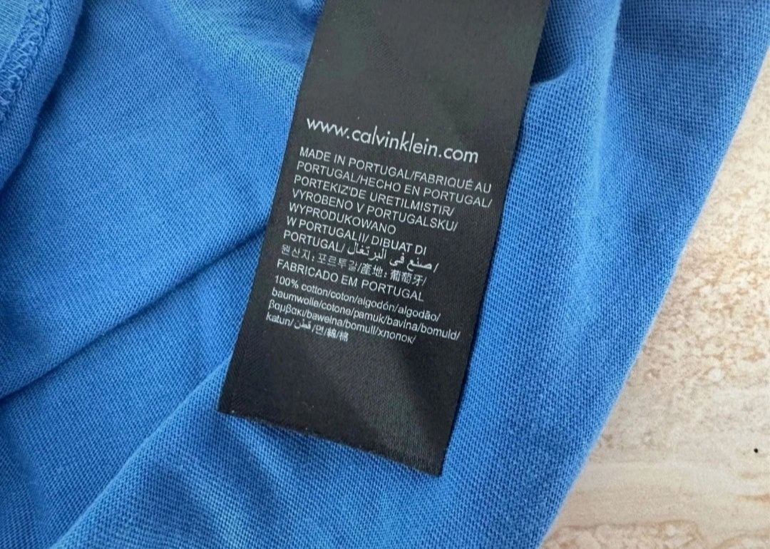 Super T-shirt Calvin Klein Niebieski