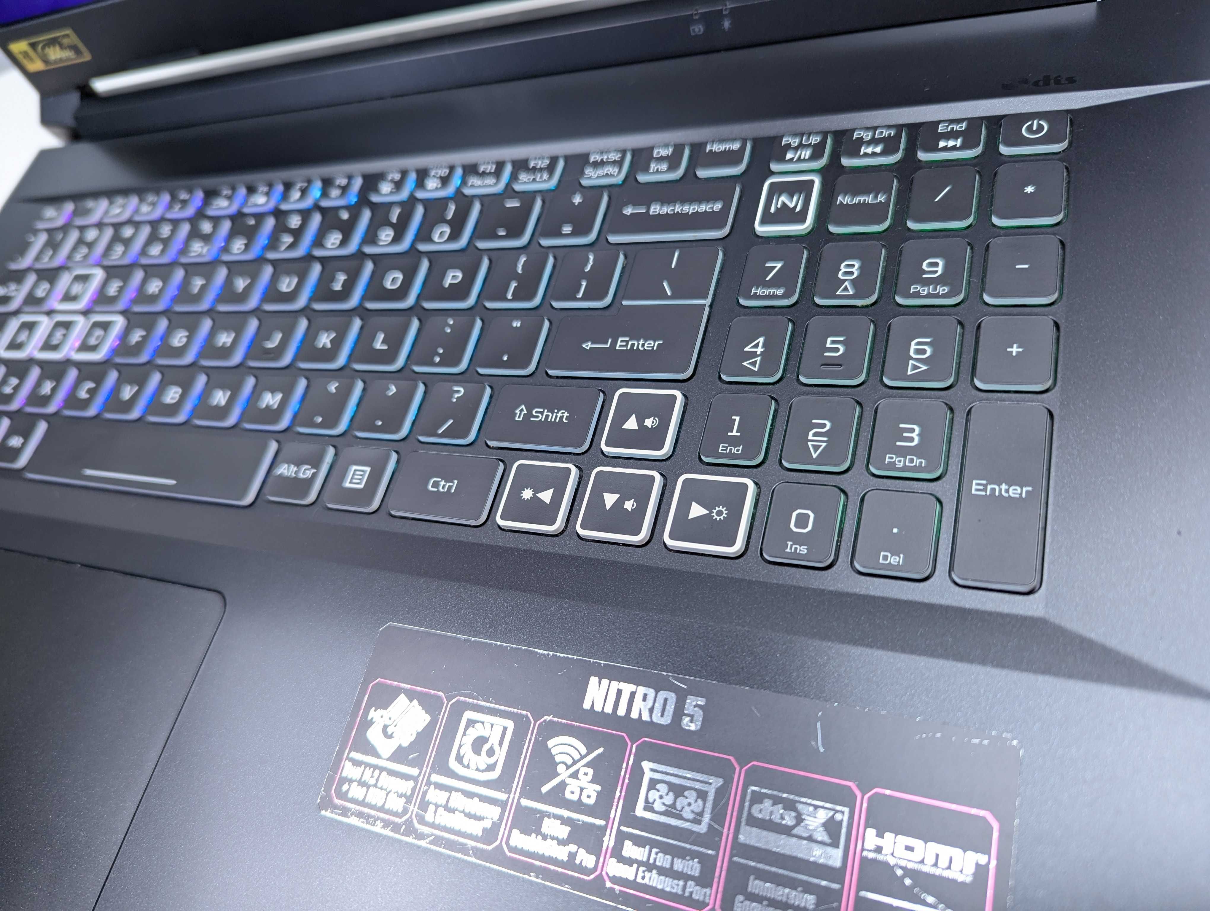 LAPTOP GAMINGOWY Acer Nitro RTX 3060 i5-11400H 17 cali 144hz