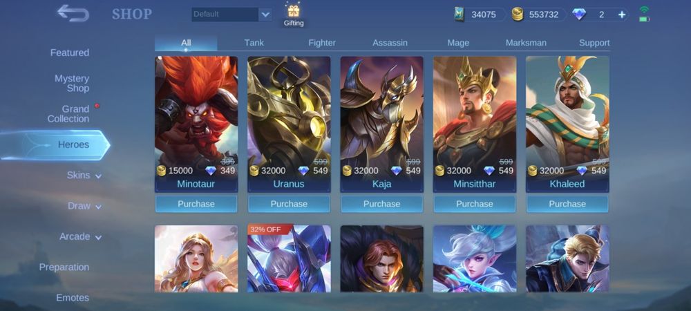 Продам акаунт в Мобайл легендс