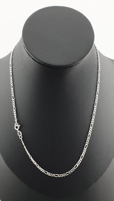 Łańcuszek srebrny damski męski pr.925 55cm 4,3g figaro