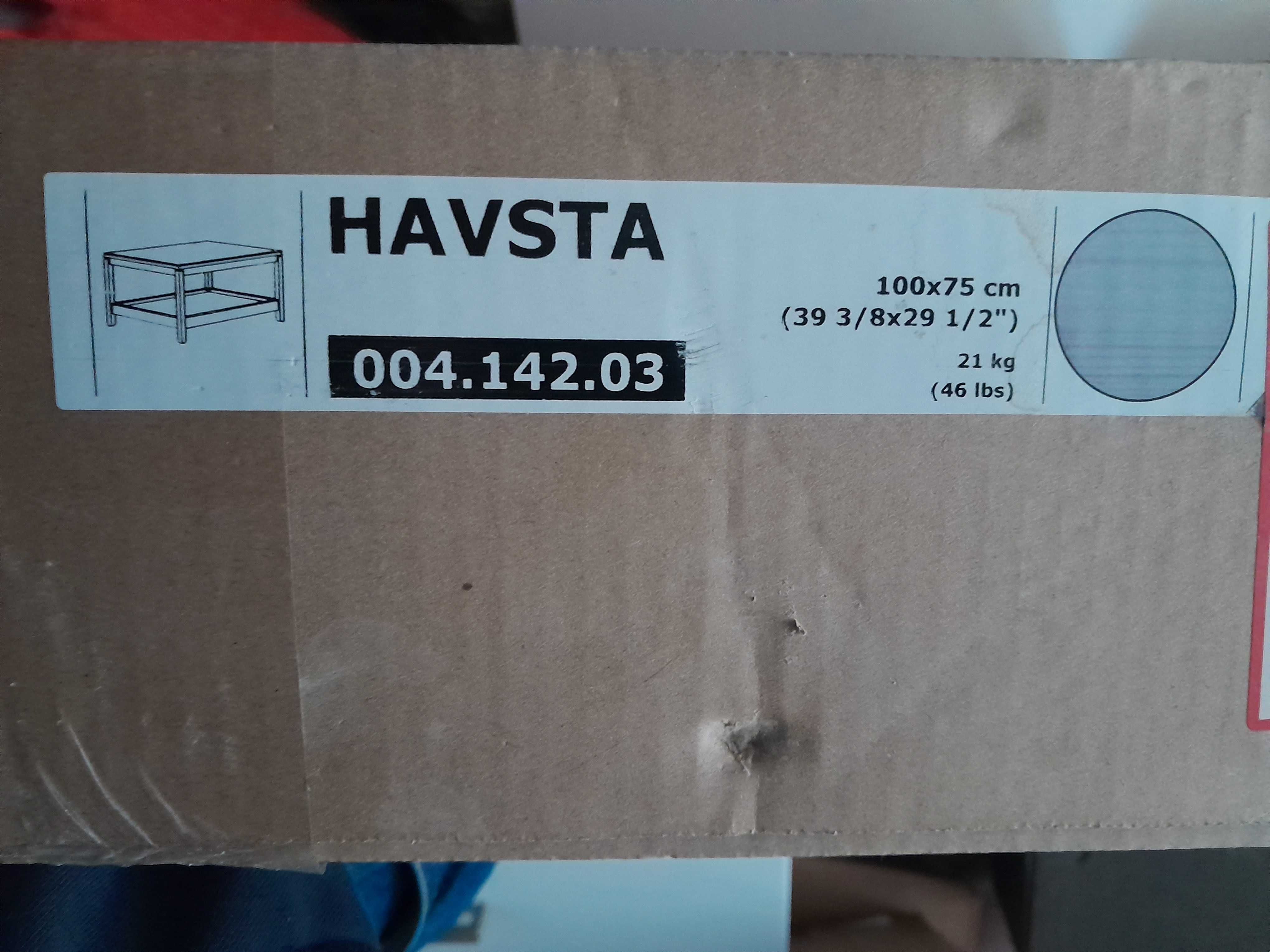 Stolik kawowy Ikea Havsta 75x100 szary NOWY