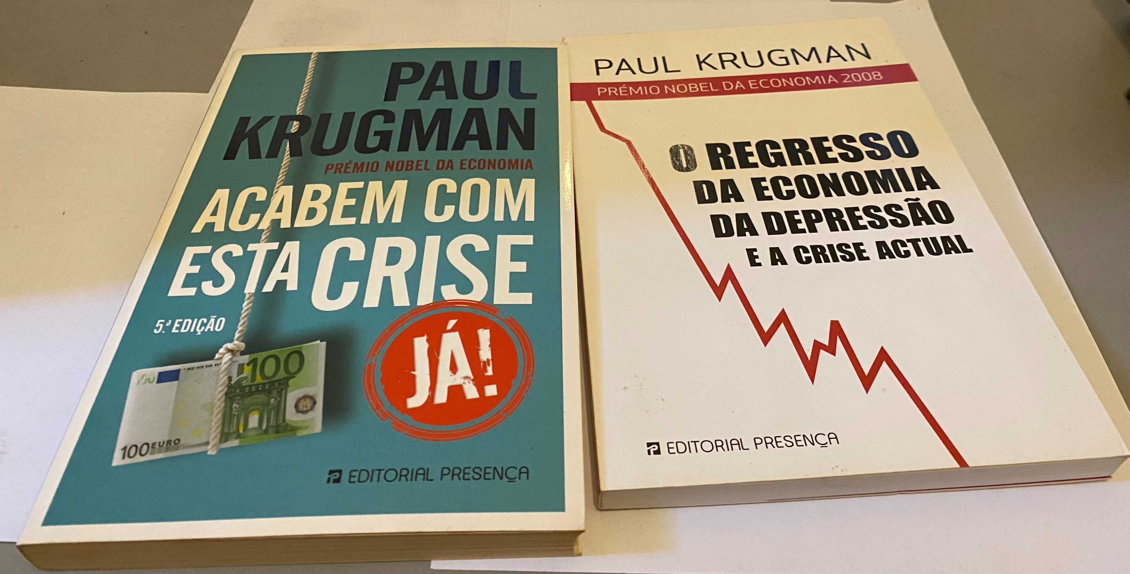 Pack 2 livros de Paul Krugman (Nobel da Economia)
