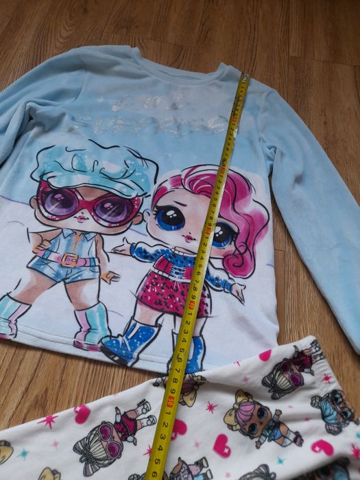 Піжама тепла велюрова лол, піжамка, george, primark, 7-8р. 122-128см.