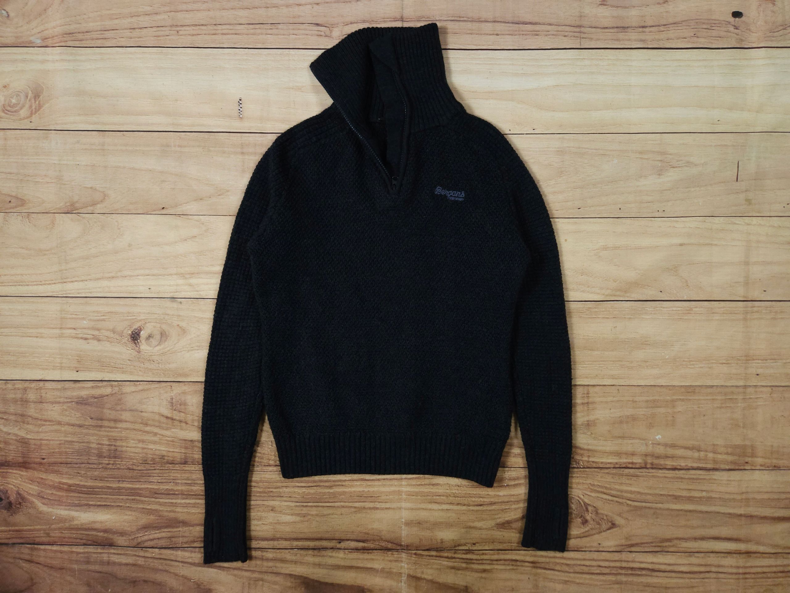 BERGANS Ulriken Lady Jumper Sweter Zip Neck 100 % Merino r. S