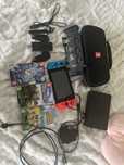 nintendo switch + 3 gry i dodatki