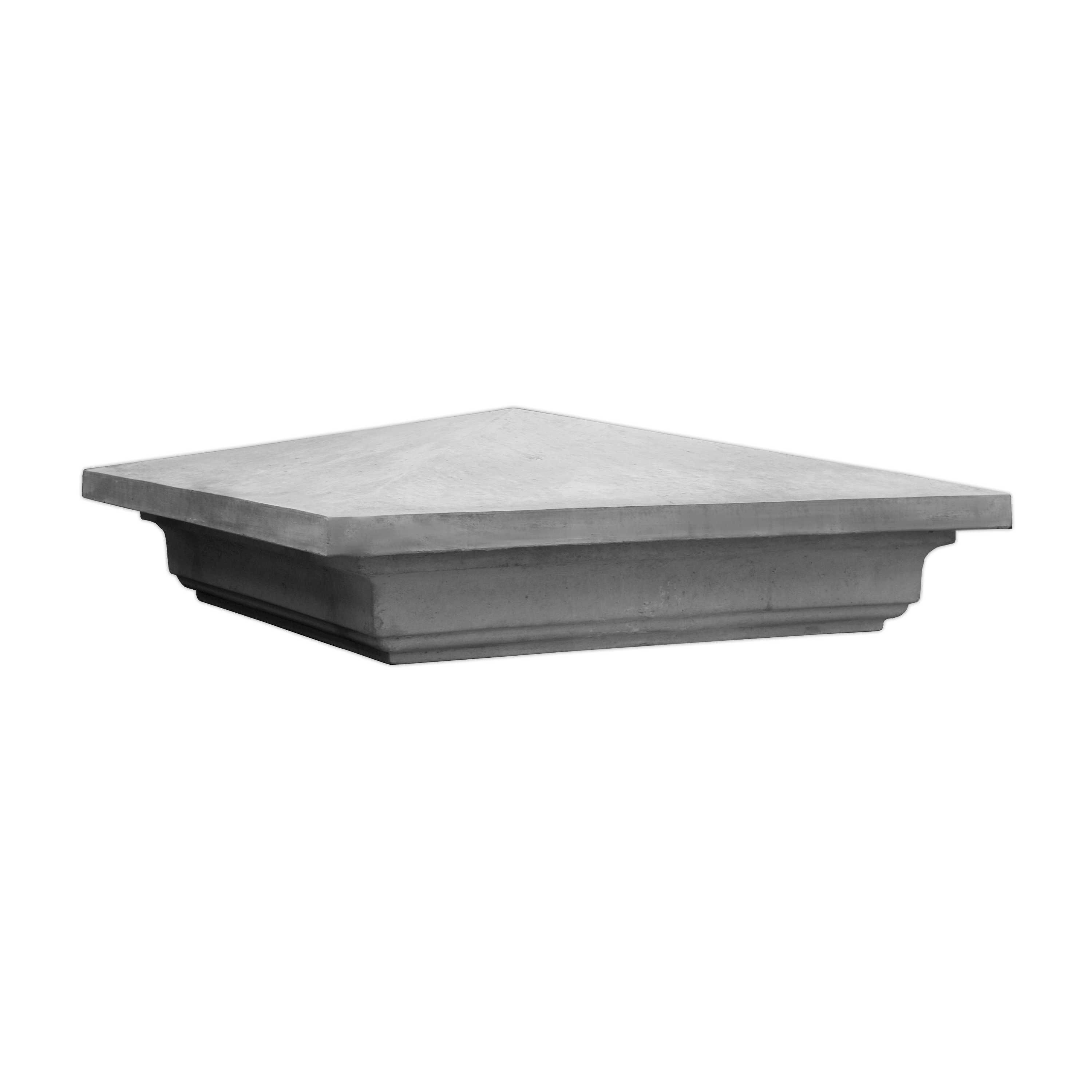 Daszek betonowy z podstawą na słupek 44 x 44 cm (13K)