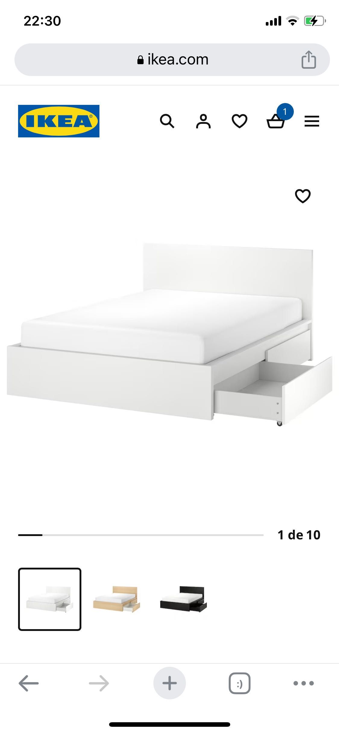 Cama de casal IKEA