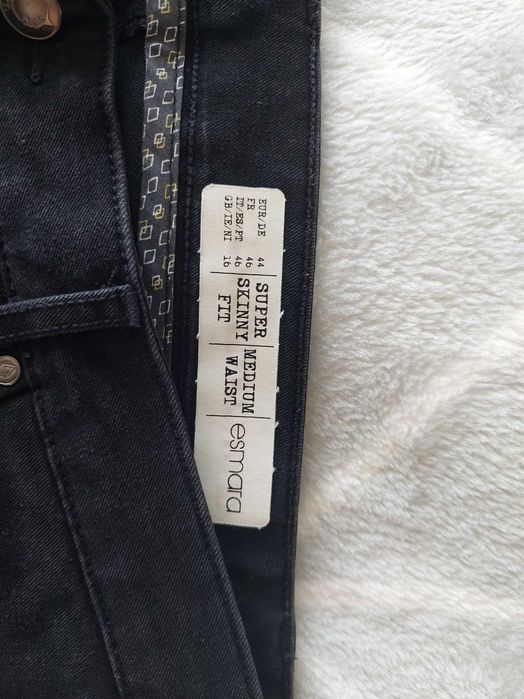 Jeansy czarne elastyczne