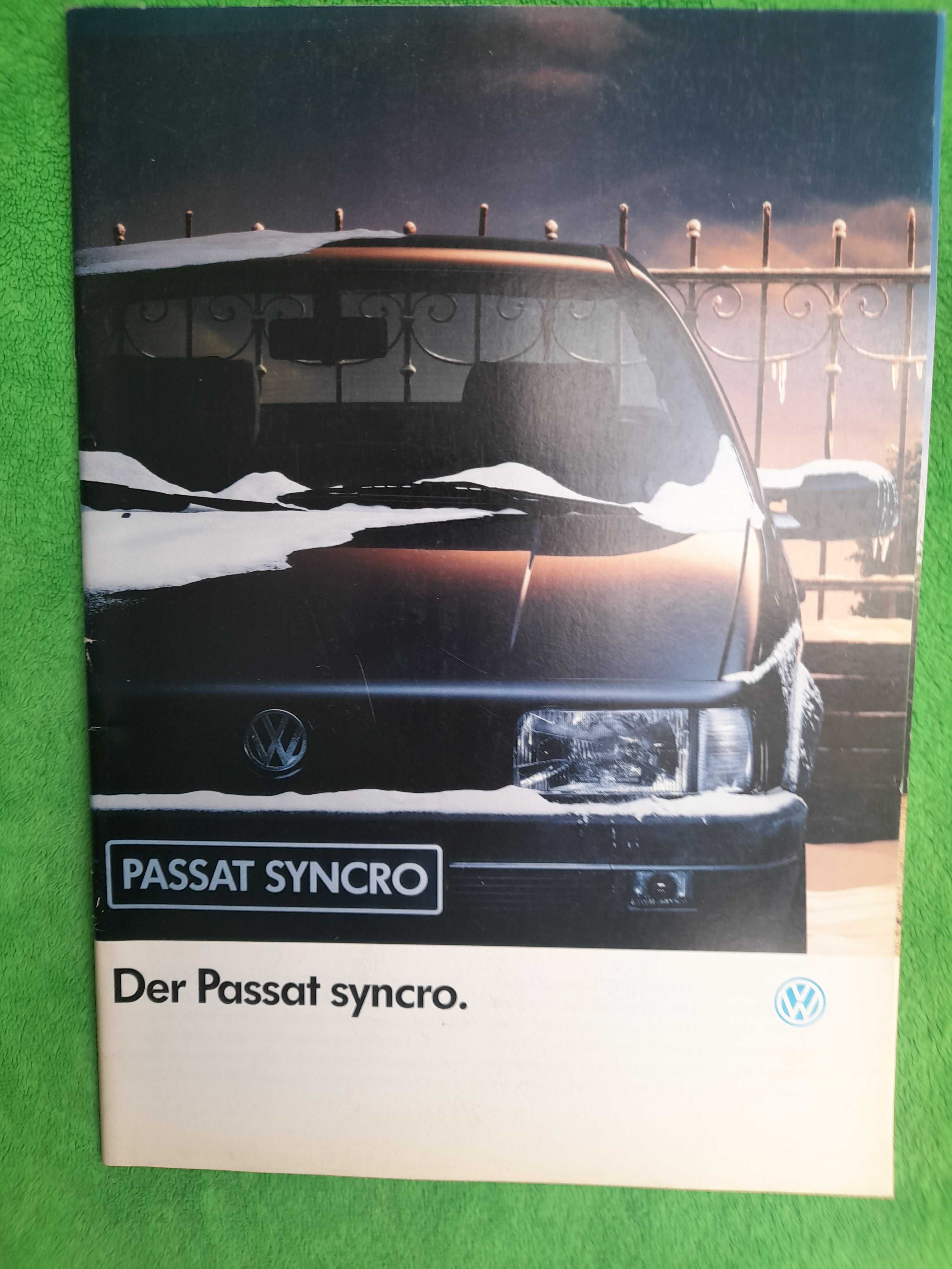 VOLKSWAGEN Passat Syncro B3 język niemiecki rok 1991