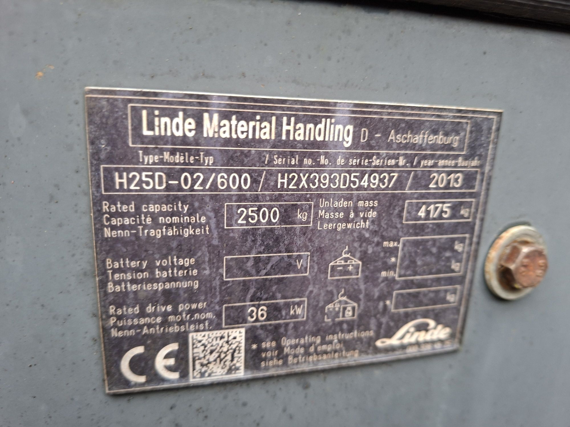 Wózek widłowy Linde H 25 Diesel