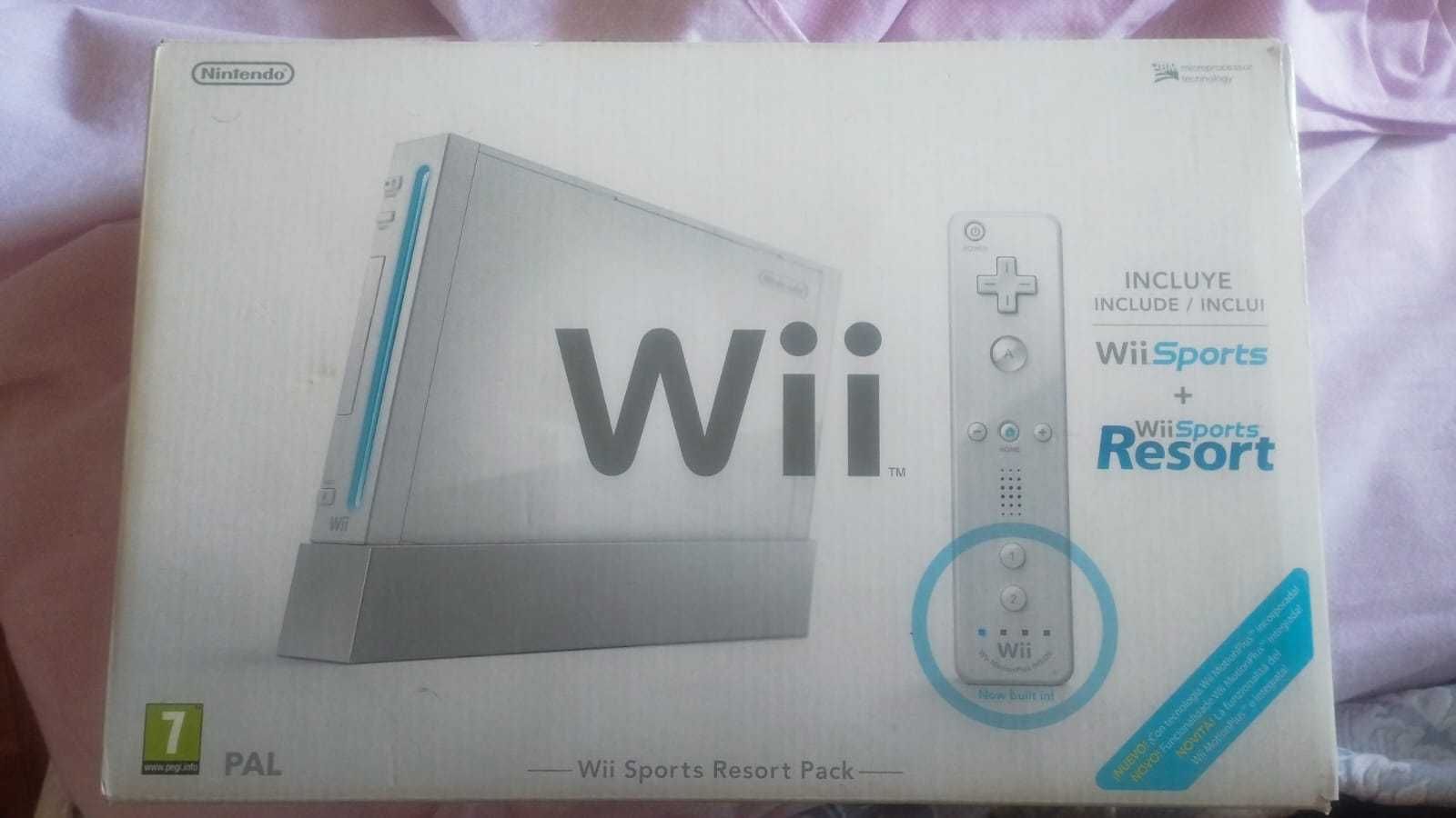 Vendo Nintendo Wii branca + Wii Sports + Wii Sports Resort