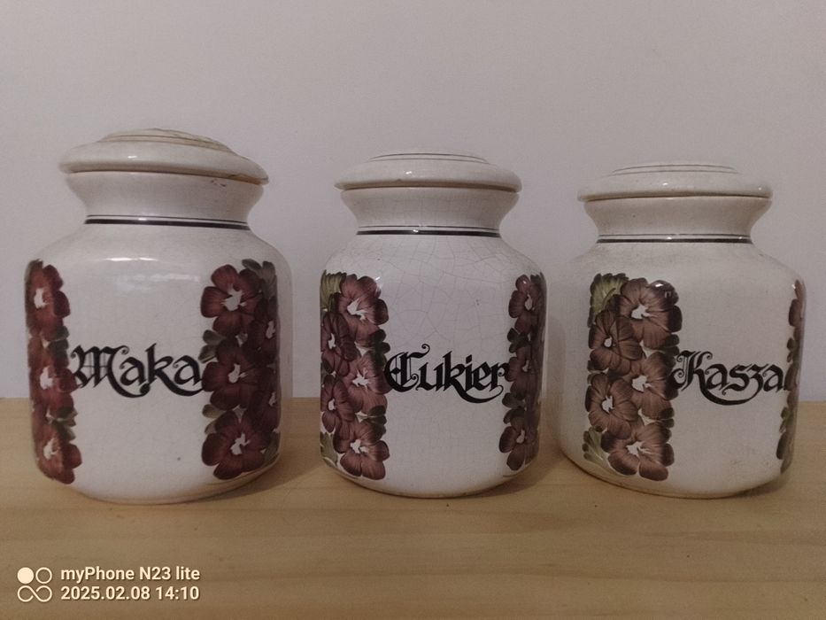 Fajans włocławski mąka,cukier, kasza