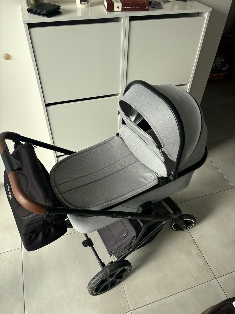 Wozek dzieciecy Muuvo Slick 2w1 szary/ czarny w bdb stanie!