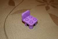 Lego Duplo klocek klocki krzesło fotel stołek fioletowe do dom domek