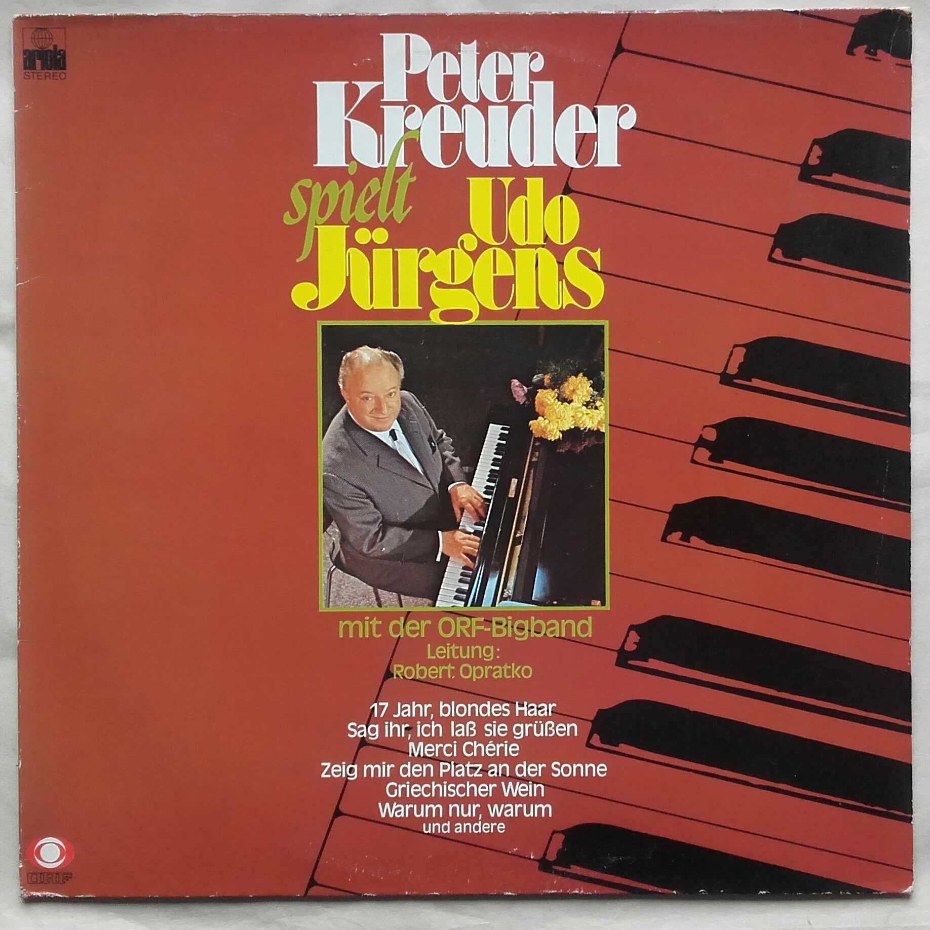 Peter Kreuder spielt Udo Jungers, winyl 1977 r.