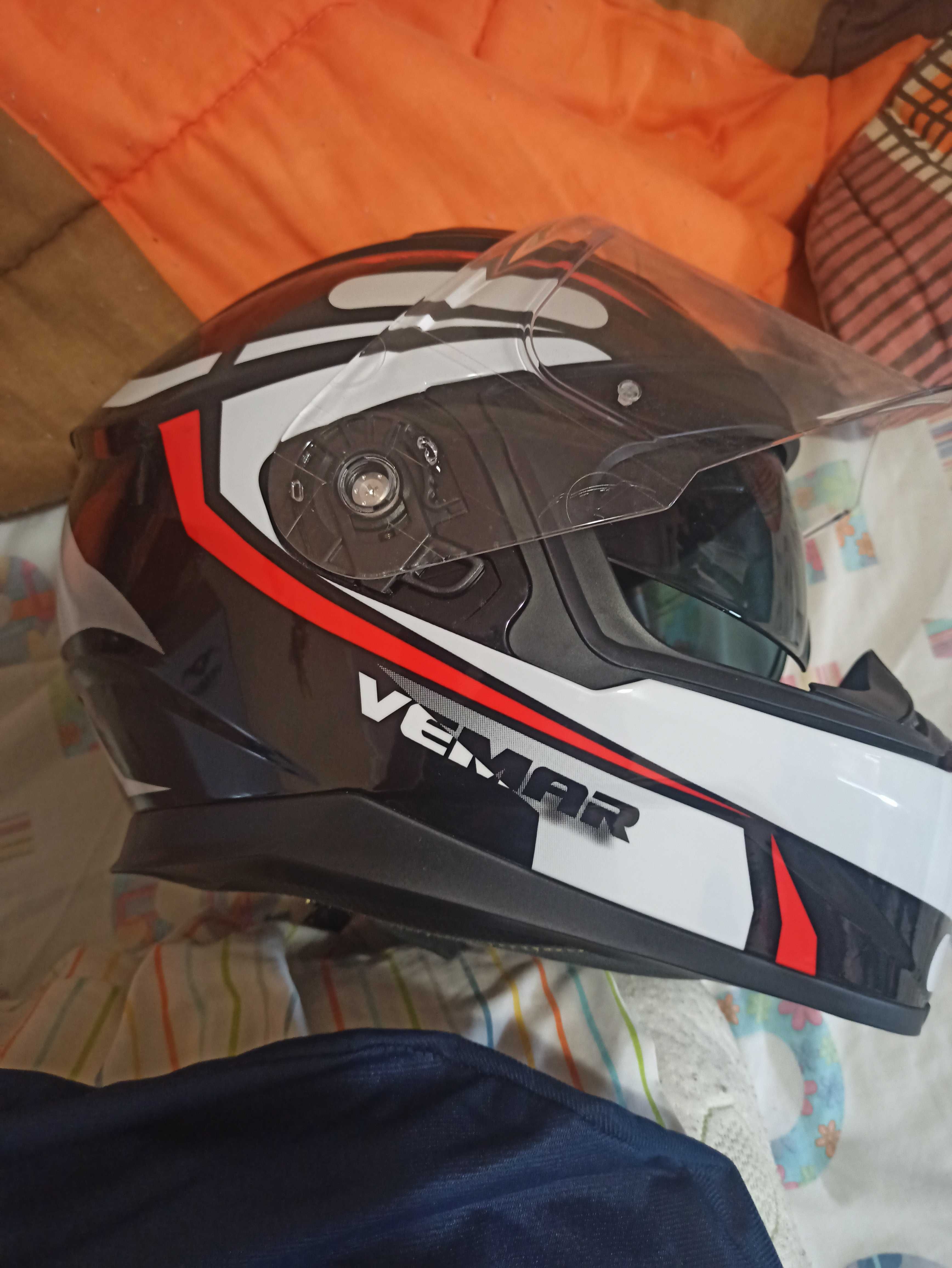 Capacete Mota Vemar Zephir Lunar (semi-novo)