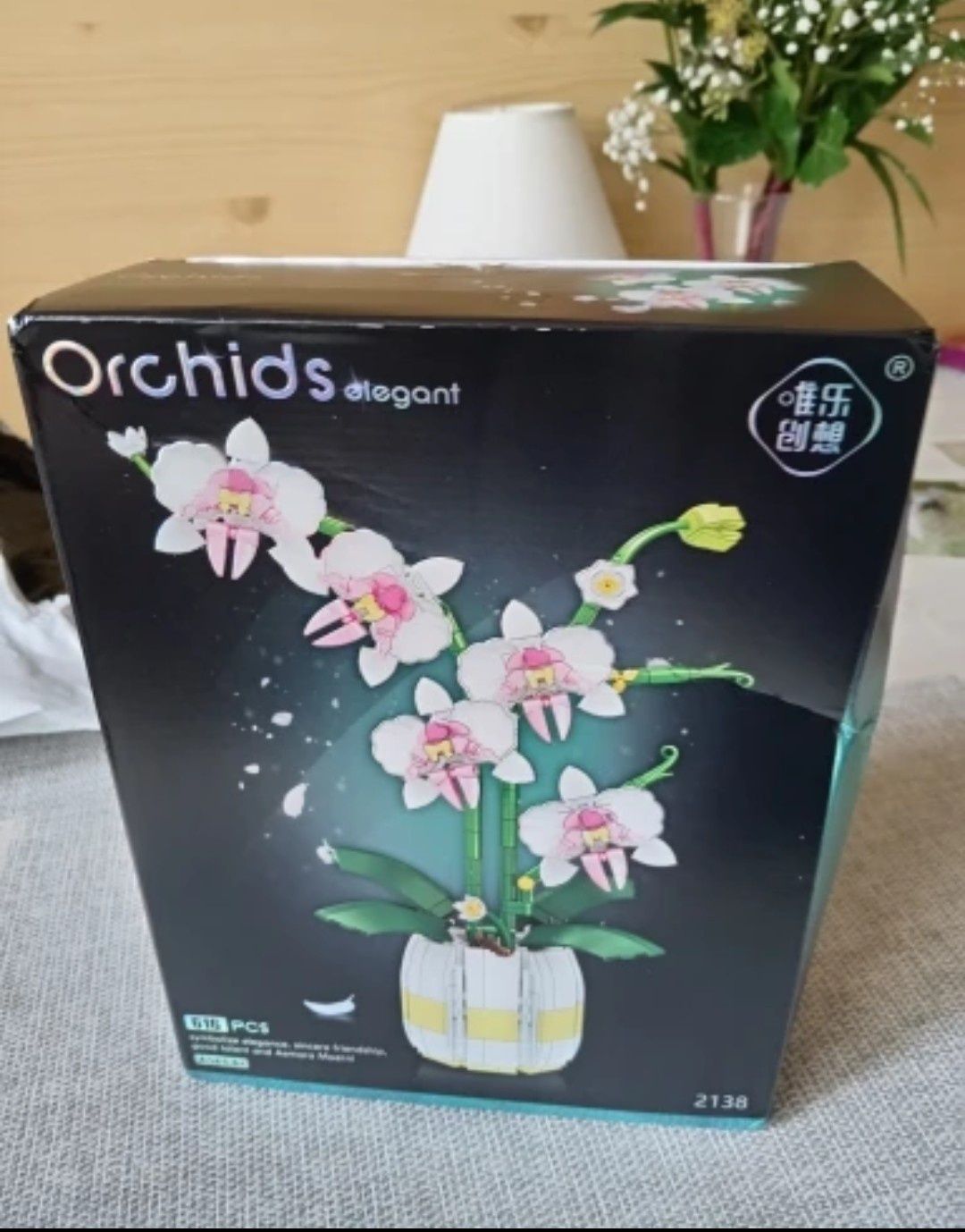 Nowe klocki kwiaty Orichidea storczyk w pudełku Dziś wysyłka 1 zł!