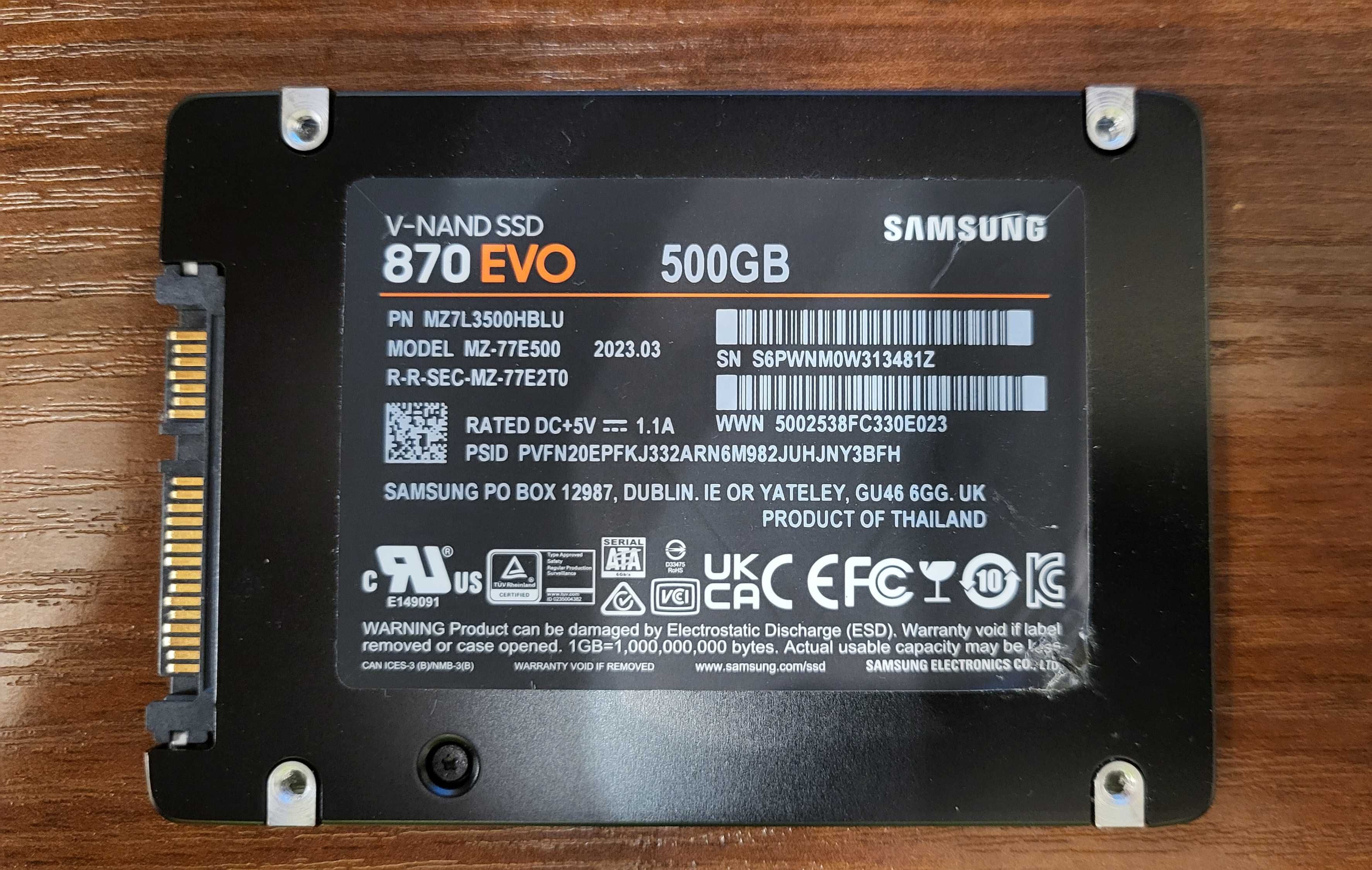 Samsung ssd 512 gb 870 evo