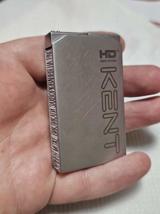 Колекційна Металева Запальничка Кент HD Taste System  на Дві Кнопки