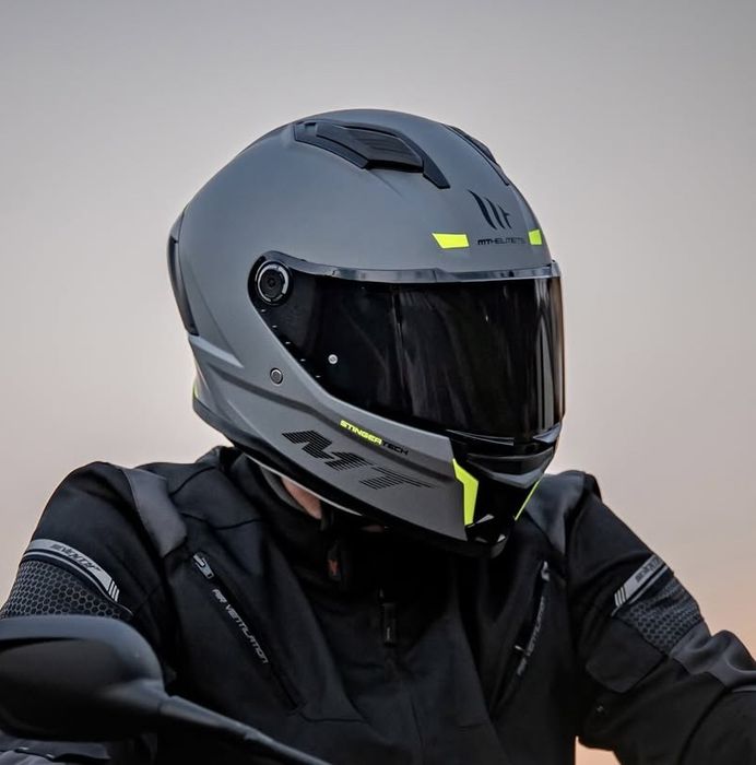 Мото шолом MT helmets stinger 2 шлем мт стінгер 2, іспанський сірий мт