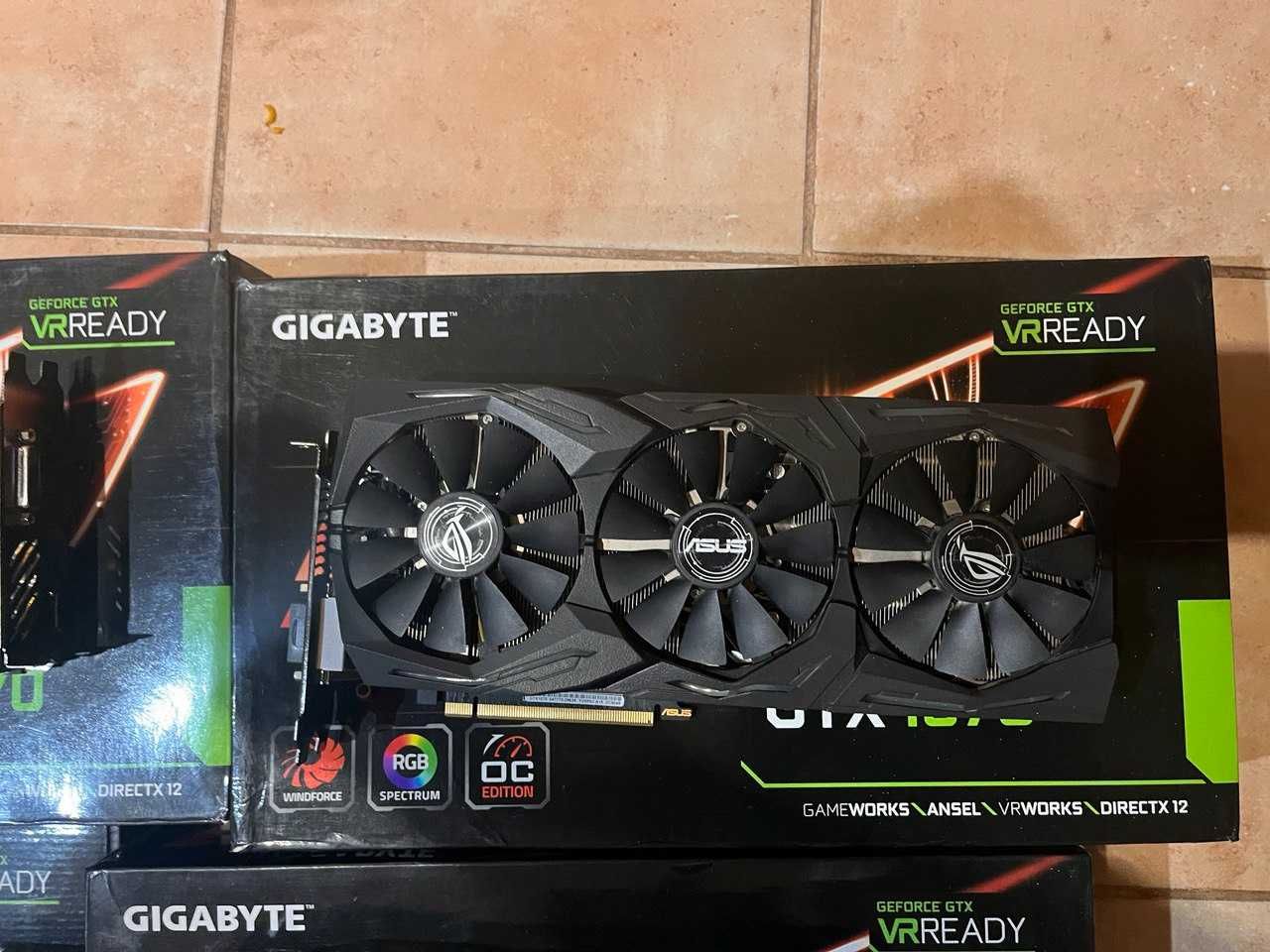 Відеокарта (Gigabyte, Asus) GTX 1070 (8шт.)