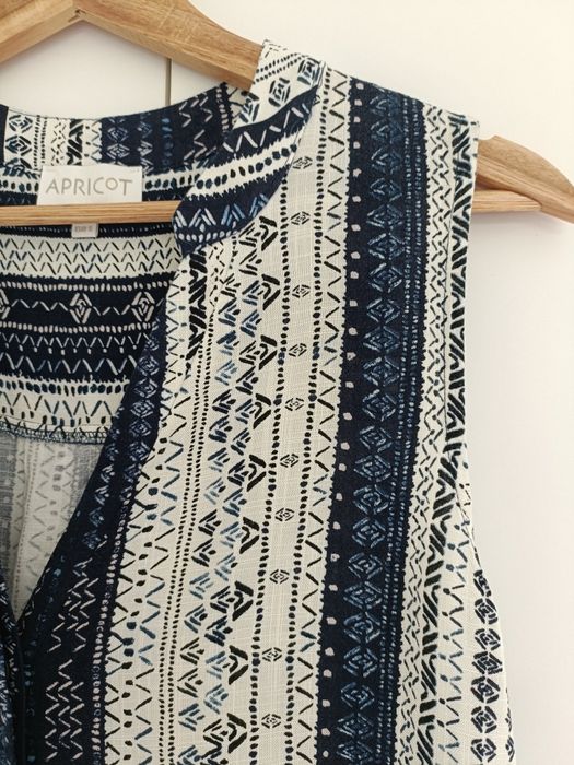 Sukienka damska bez rękawów na lato letnia luźna wiskoza S M