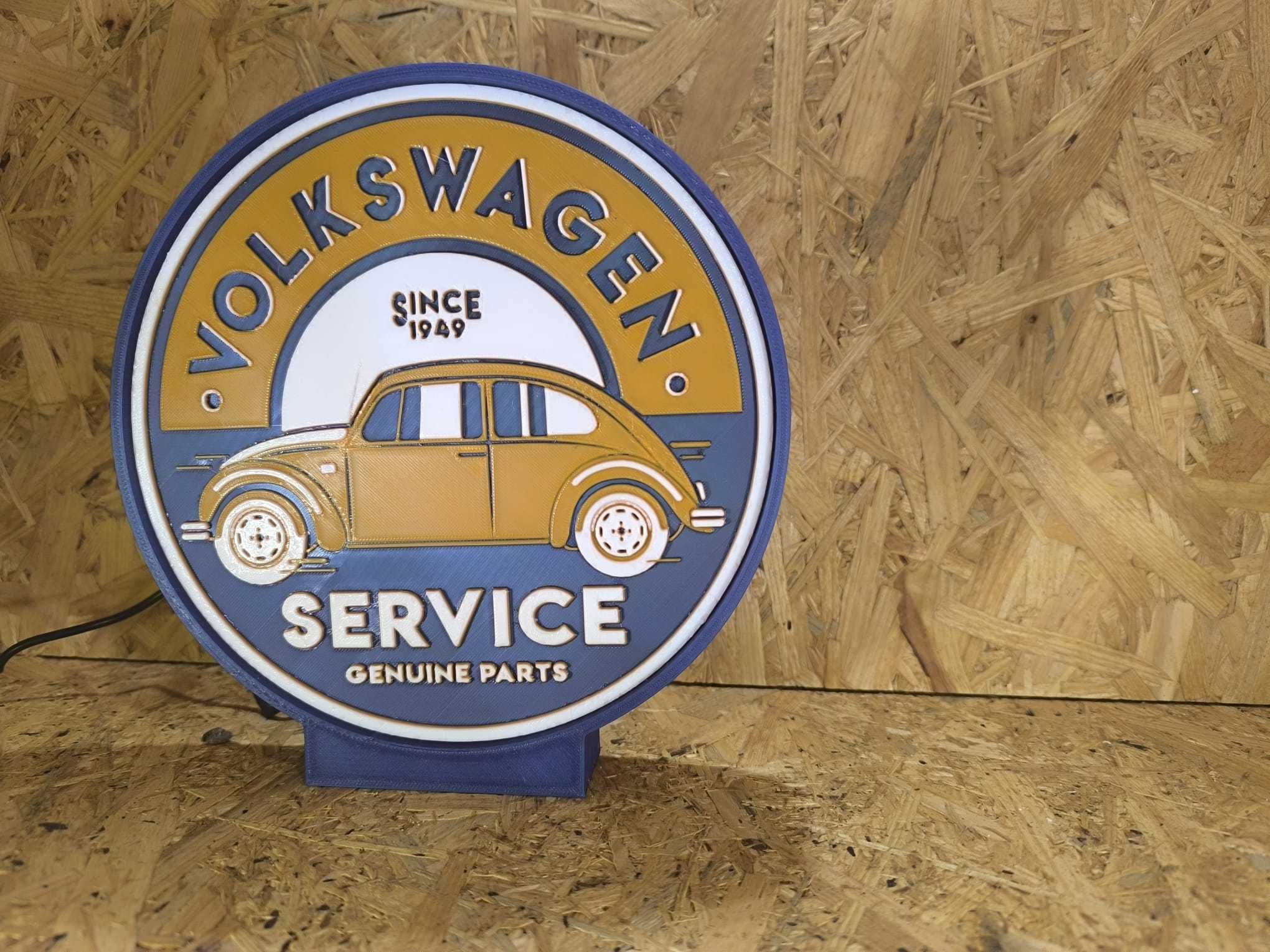 Luminária Decorativa / Lightbox Volkswagen Service