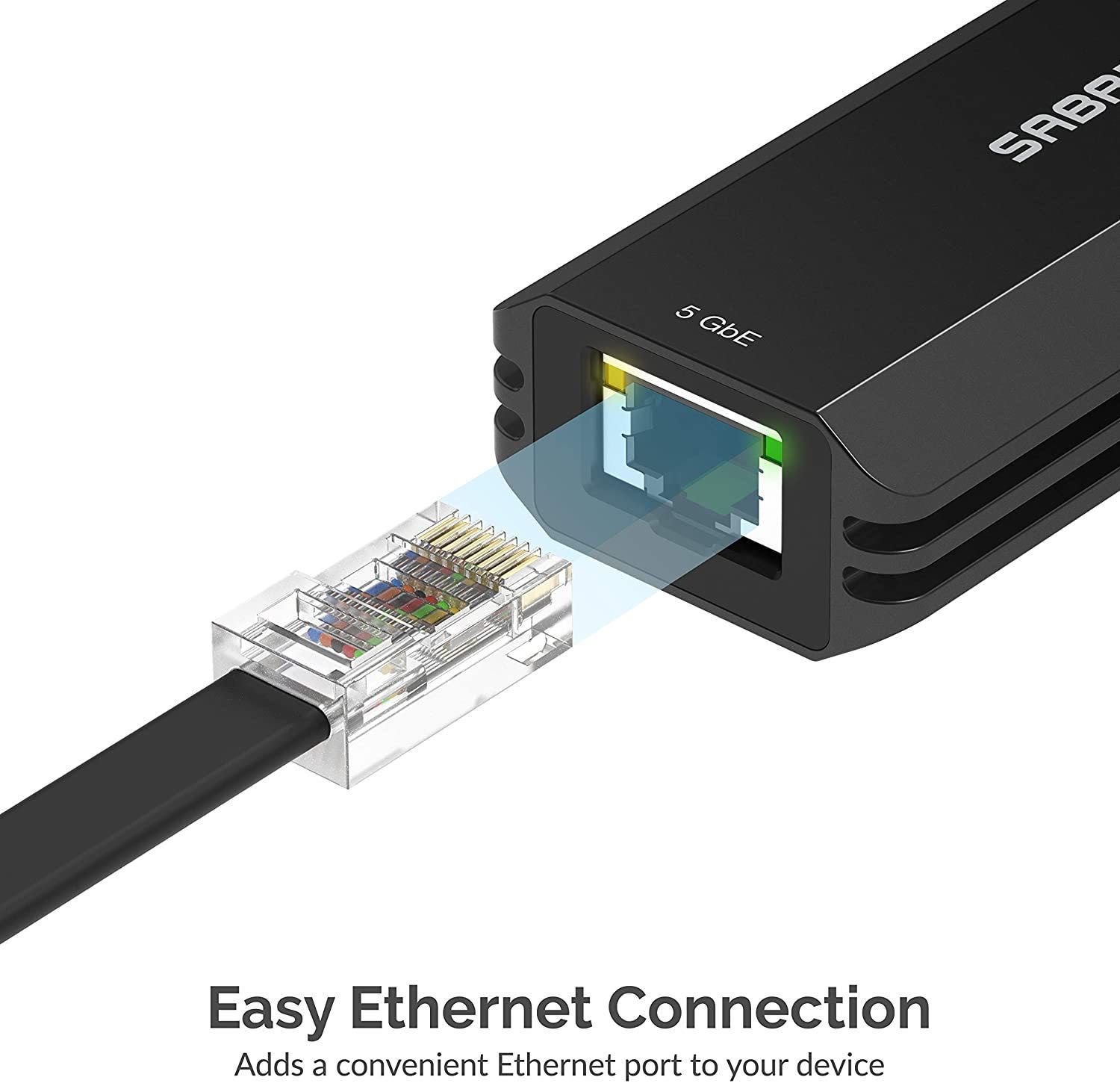 Сетевой адаптер Sabrent USB 5-Gigabit Type-A or Type-C