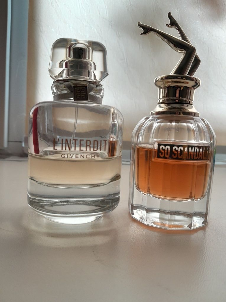 Духи,Лот парфумів,Givenchy linterdit, Jean Paul Gaultier so scandal
