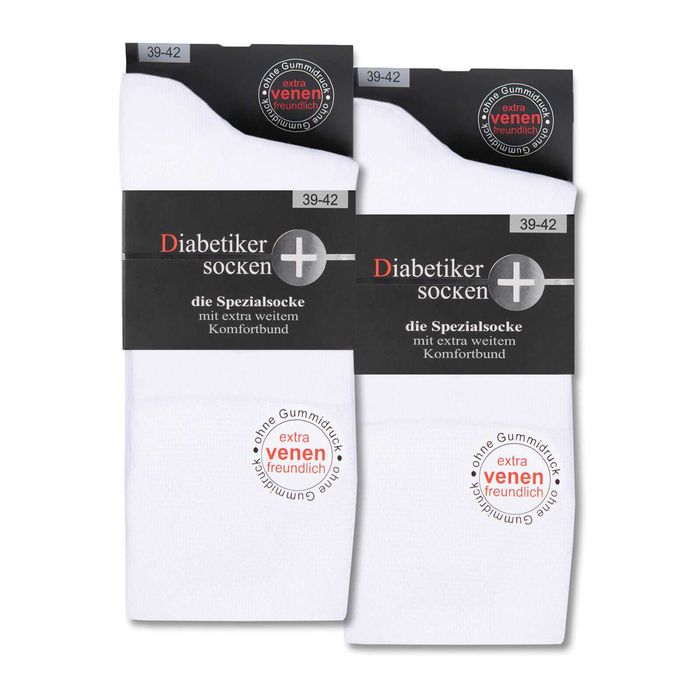 3x Skarpety męskie bez uciskowe dla diabetyków białe 43/46. Art 26813