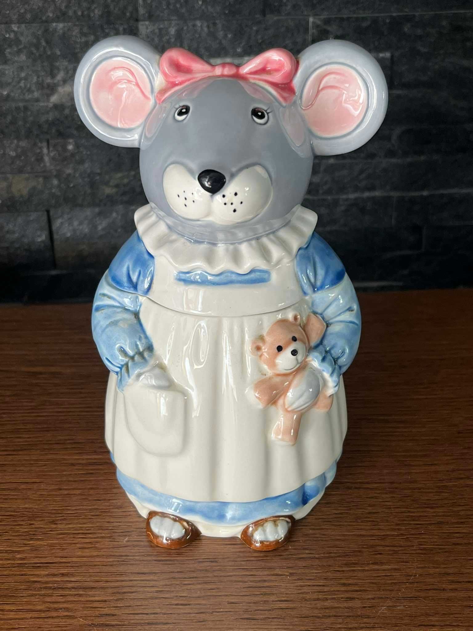Mysz cudny porcelanowy pojemnik
