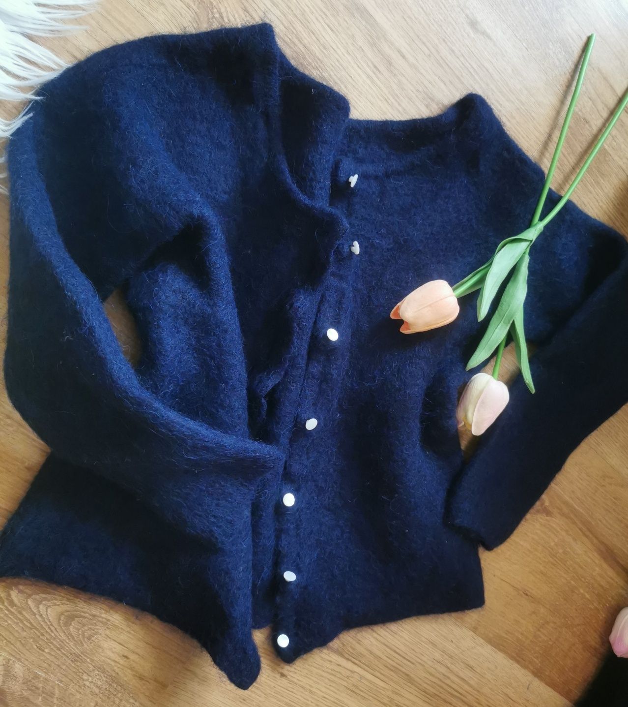 Okazja! Milutki sweter marki Premium - Sezane bolerko narzutka xxs/xs