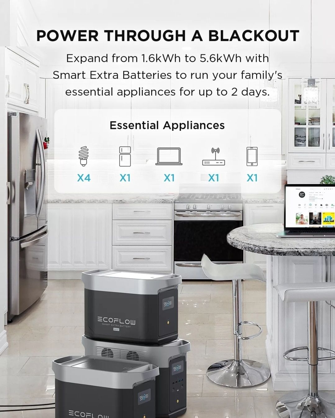 Зарядка станція ECOFLOW DELTA Max 1600 1612Wh 2000W
