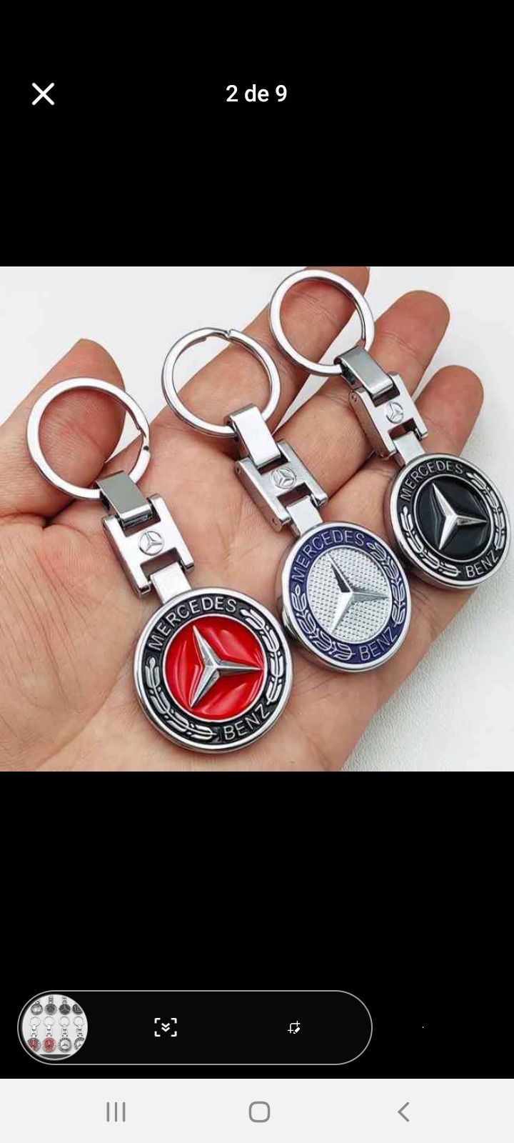 Porta-chaves Mercedes
