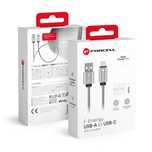 FORCELL F-ENERGY Metal C234 kabel USB A do Typ C QC3.0 2,4A 12W 1 m