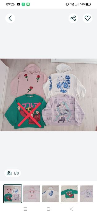 Bluza Zara 164 dziewczęca Anime Hatsune Miku Dragon Ball bajkowe paka