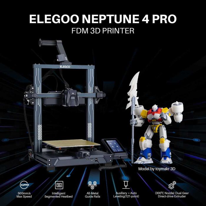 3д принтер Elegoo Neptune 4 Pro/новий /можлива оплата на ФОП /