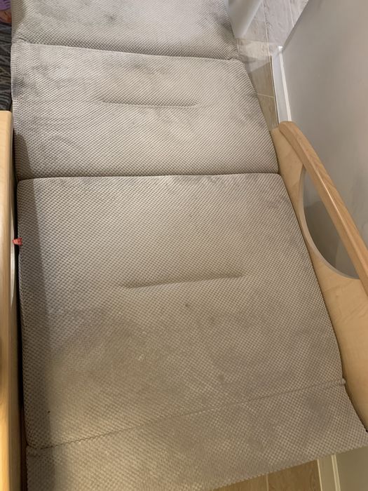 Amerykanka fotel rozkladany dofa z funkcją spania szara BRW