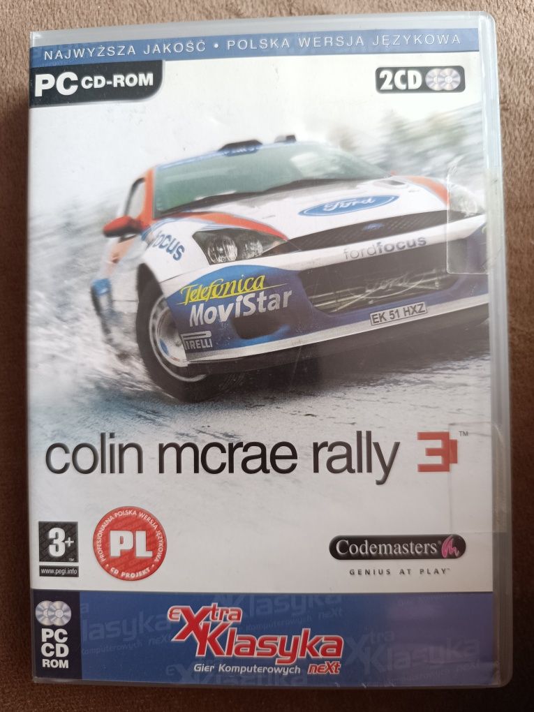 Gra PC CD-ROM Colin McRae Rally 3. Z roku 2003.