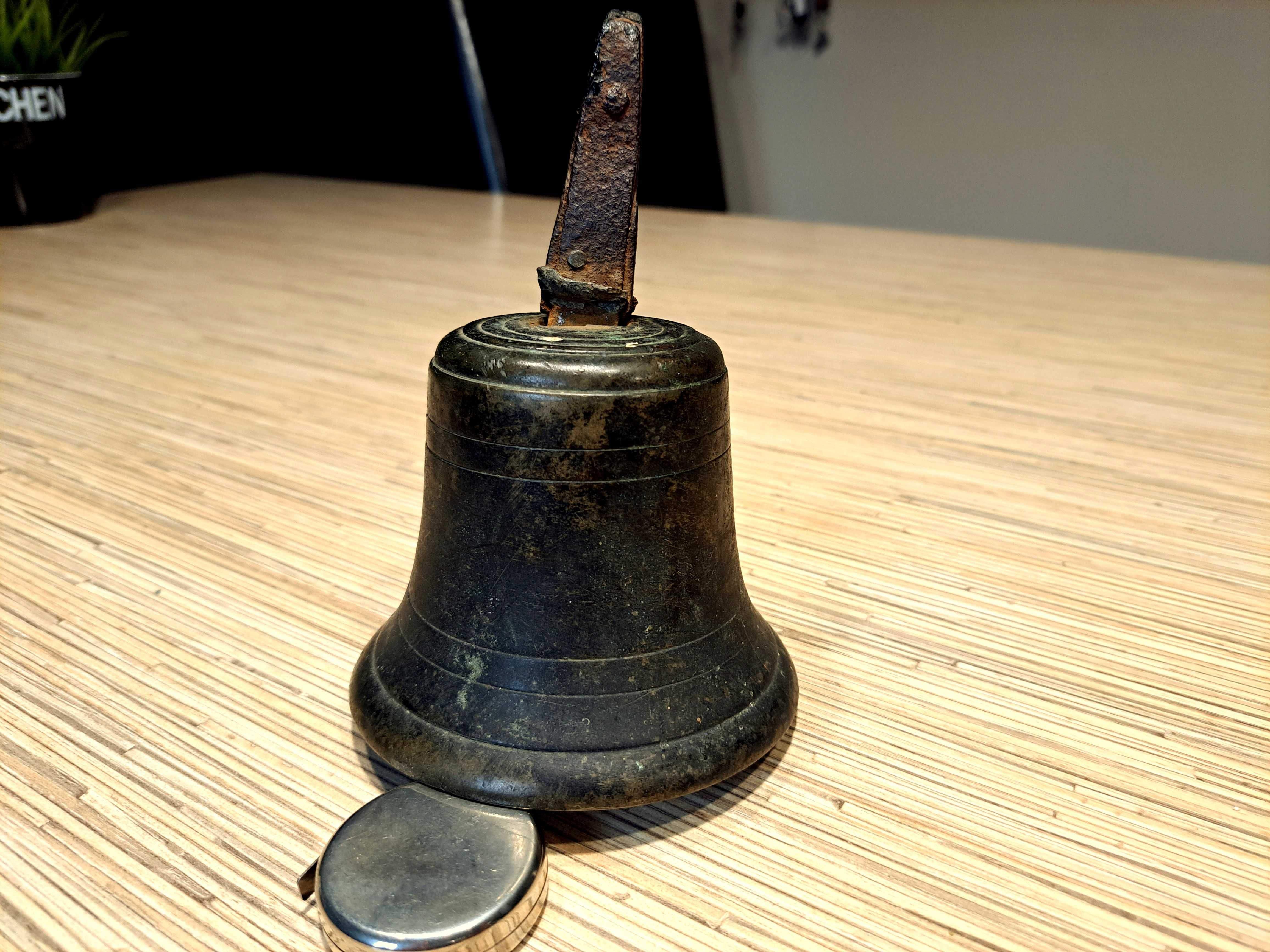 Stary piękny ponad 100-letni dzwon ręczny ANTYK XIX/XX w. ! Okazja !